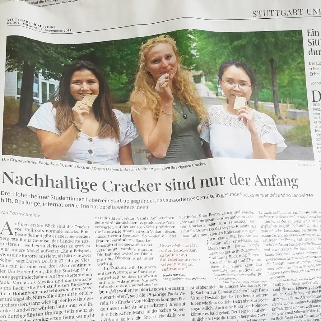 Holiroots in the Sttuttgarter Zeitung